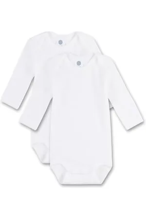 Sanetta Body Langarm (Doppelpack) | Hochwertiger und nachhaltiger Body für Babys aus Bio-Baumwolle. Inhalt: 2er Set Baby Body 104