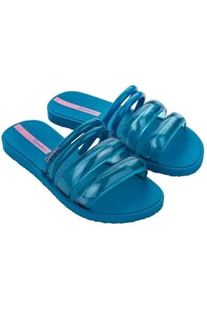 Ipanema Damen Puffer Tiras FEM Schiebe-Sandalen, Blue/PINK, 40 EU