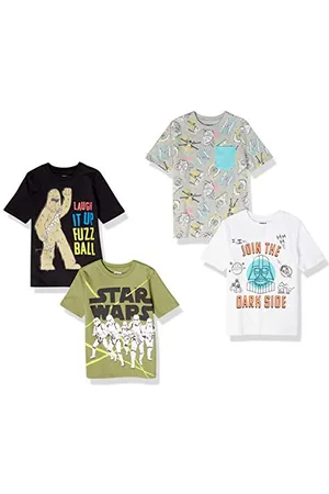 Amazon Disney | Marvel | Star Wars Jungen Kurzärmlige T-Shirts (zuvor Spotted Zebra), 4er-Pack, , 9 Jahre