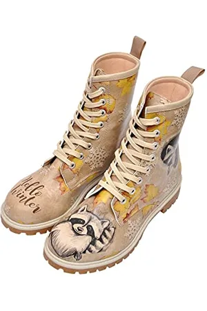 Dogo Schuhe Vegane Damen Boots Stiefeletten - Raccoon 40