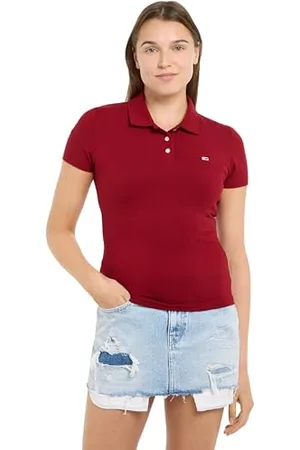 Tommy Hilfiger Damen Poloshirt Kurzarm Essential Polo Slim Fit, , XXS