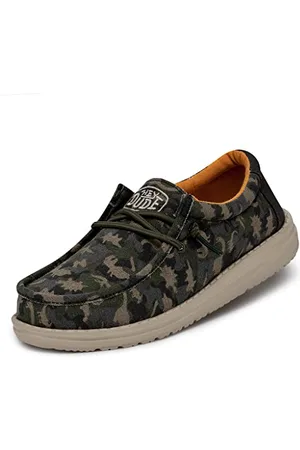 Hey dude Wally Youth Camodino Moc Toe Shoes, , 31 EU