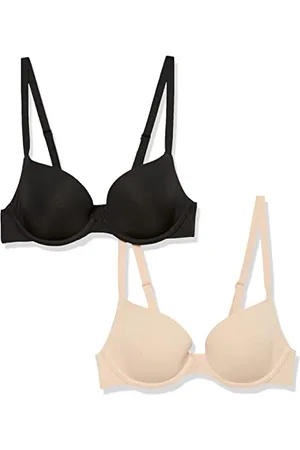Amazon Damen Leicht gefütterter Plunge-BH, 2er-Pack, , 90C