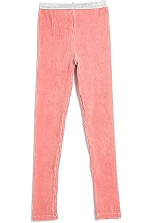 Koton Girls Corduroy Leggings Ribbed Glittery Elastic Waistband