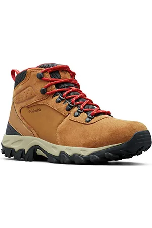 Columbia Herren Newton Ridge Plus Ii Suede Waterproof Wanderstiefel, Elk, Mountain Red, 44 EU