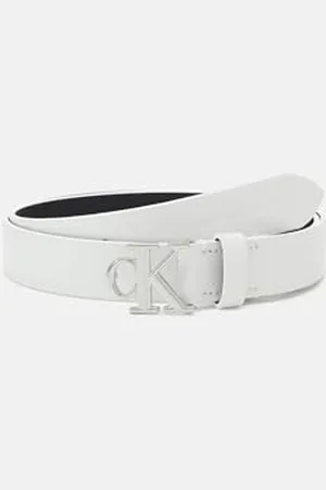 Calvin Klein Jeans Damen Gürtel Runde Schnalle aus Leder, , 125 cm