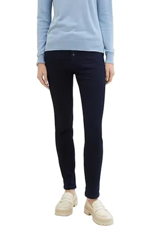 TOM TAILOR Damen Tapered Relaxed Jeans , Clean Rinsed Blue Denim, 30/30