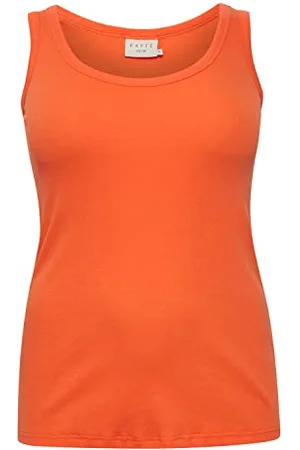 Kaffe Jerseytop KCcarina Damen Tank Top Ärmellos Jerseytop Sommer Shirt U Ausschnitt Große Größen XL