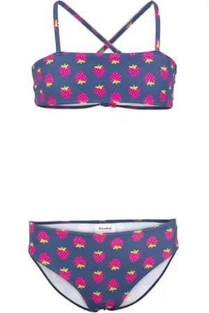 Fashy Mädchen Bikini, mit Allover-Print Erdbeeren