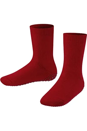 Falke Unisex Kinder Stoppersocken Catspads K HP Baumwolle Wolle rutschhemmende Noppen 1 Paar, Rot (Fire 8150), 31-34