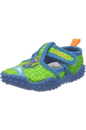 Playshoes Unisex Kinder Aquaschuhe Laufschuh, Blau Grün , 24/25 EU