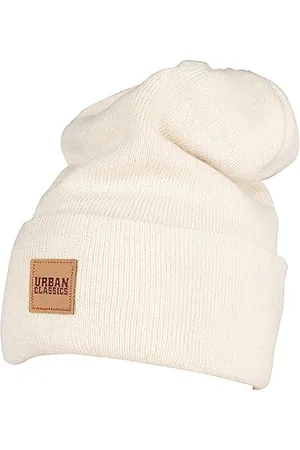 Urban classics TB626 Unisex Strickmütze Leatherpatch Long Beanie , One Size (Herstellergröße: one size)