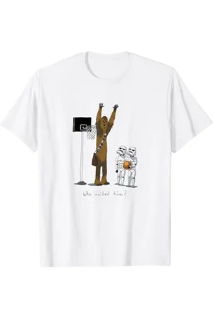 STAR WARS Chewbacca Basketball Who Invited Him T-Shirt