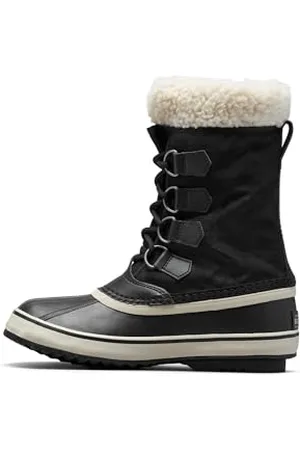sorel Damen Winter Carnival Boot WP wasserdichte Schneestiefel, Black/Stone 2024/2025, 37.5 EU
