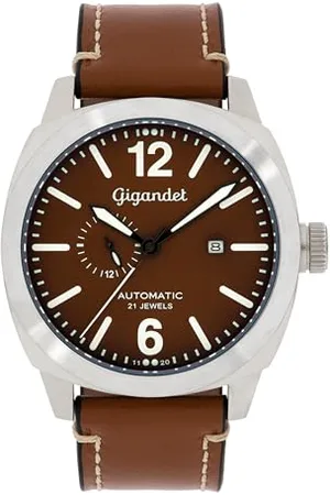 Gigandet Herren Analog Japanisches Automatikwerk Uhr mit Leder Armband 5VNAG16NE/002