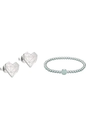 liebeskind Damen-Ohrstecker Edelstahl LJ-0307-E-11 & Beads-Armband LJ-0029-B-17