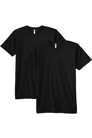 American Apparel Unisex-Erwachsene Fine Jersey Crewneck Short Sleeve, 2-Pack T-Shirt, , Medium