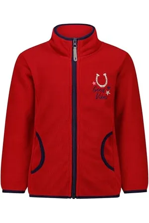 Salt & Pepper Warme Mädchen Fleece Jacke mit Pferde Stickerei