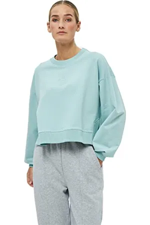 Beyond Now Damen Cassie Gots Crew Sweatshirt GOTS Crew Sweatshirt Casual, Canal Blue, XXL