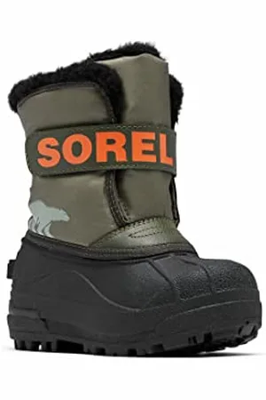 sorel KIDS SNOW COMMANDER Schneestiefel für Unisex Kinder, Grün (Stone Green x Alpine Tundra) - Toddler, 22 EU