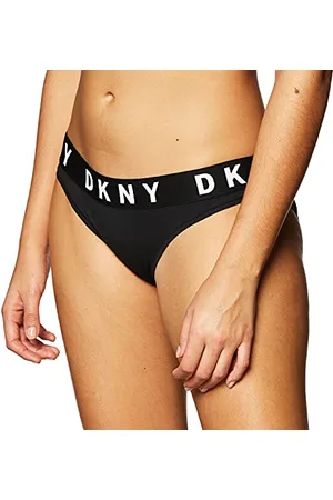 DKNY Damen Cozy Boyfriend Unterwsche im Bikini-Stil, schwarz/weiß, Small