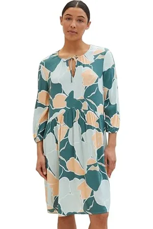 TOM TAILOR Damen Tunica Kleid mit Bindedetail, , 42