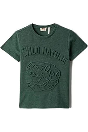 Koton Boys Dinosaur Patterned Short Sleeve T-Shirt Crew Neck