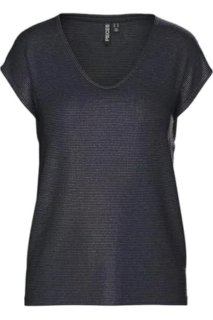 Pieces® PCBILLO Tee Lurex Stripes NOOS