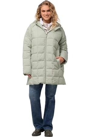 Ulla Popken Damen Hyprar Steppjacke: Spezialistin, nur wasserabweisend Jacken, , 42-44