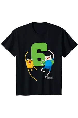 Cartoon Network Kinder Adventure Time Finn and Jake 6th Birthday T-Shirt
