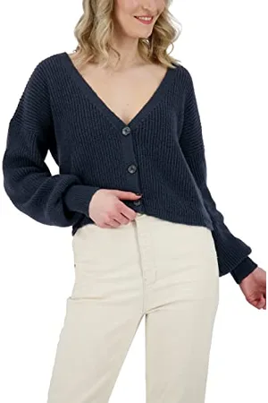 alife kickin ALIFE and Kickin KrissyAK Knit Cardigan – Damen Strickjacke Kurz – Stylisch & Bequem für Alltag & Freizeit – Perfekt für Übergangszeiten L