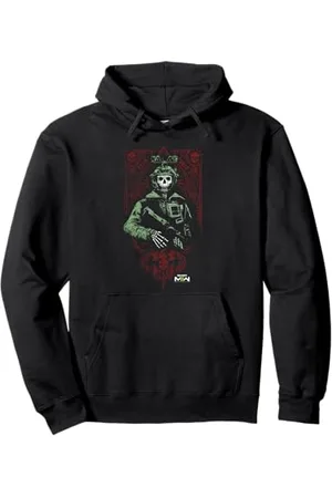 Call of Duty : Modern Warfare 2 Ghost Playing Card Portrait Pullover Hoodie