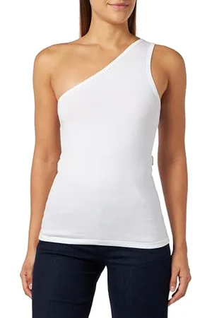 Replay Damen Top One-Shoulder-Oberteil, (Weiß), XL