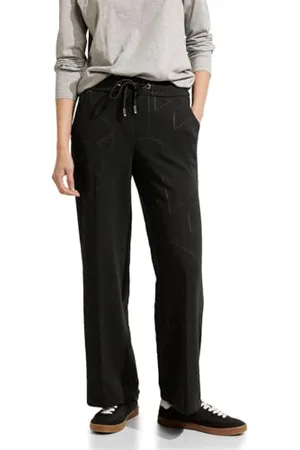 CECIL Damen B377024 Jacquard Culotte, Black, XXL / 30L
