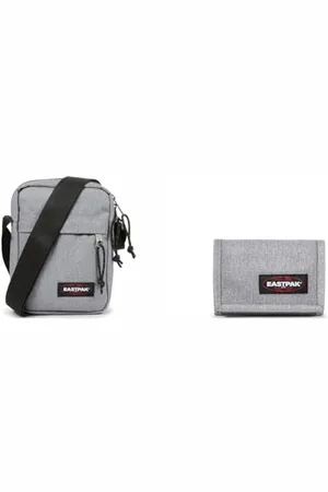 Eastpak THE ONE Umhängetasche, 27 L - (Grau) & Crew Single Geldbörse, 27 L - (Grau)