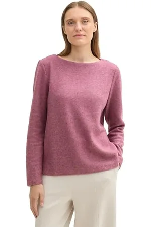 TOM TAILOR Damen RIPP Sweatshirt mit Knöpfen, , S