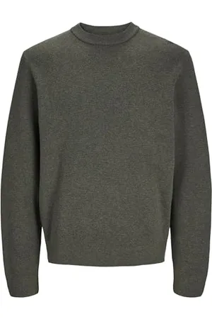 JACK & JONES Male Strickpullover Einfarbig Strickpullover