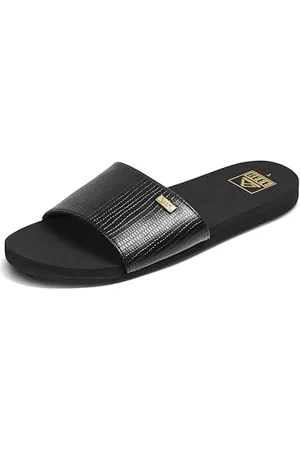 Reef Damen Bliss Nights Slide Flache Sandale, Black/Black, 40 EU