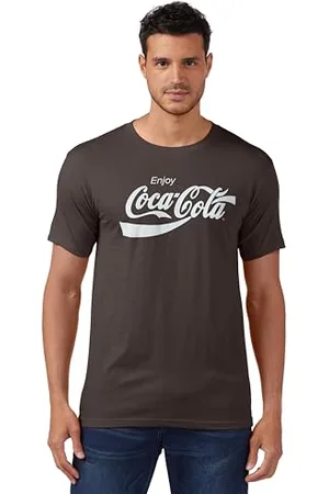 Coca-Cola Herren T-Shirt Eighties Coke Kurzarm - Grau - Groß