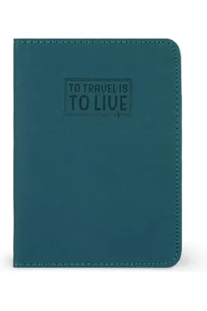 Legami Petroleum Blue Passport Holder, Passport Holder Brieftasche für Reisen, Reisepasshülle, 1 Passporttasche, 4 Kartenfächer, RFID-Schutz, 10,5 x 14 x 1 cm, , S, Casual