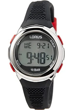 Lorus Unisex Kinder Digital Quarz Uhr mit Silikon Armband R2389NX9