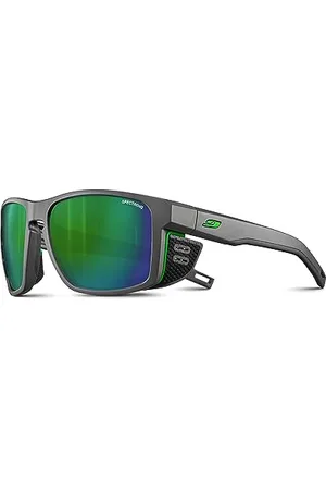Julbo Herren Shield Sunglasses, Grau/Grün, Einheitsgröße