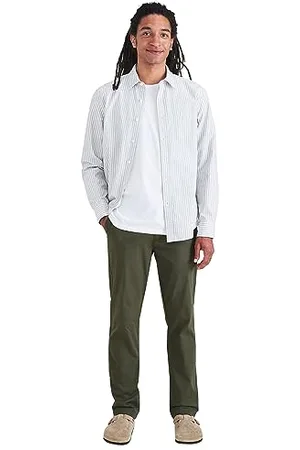 Dockers Herren Smart 360 Flex Chino Slim Hose, Olive, 40W / 34L