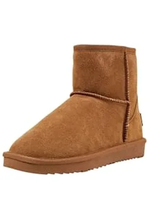 ESPRIT Kuschelige Damen Stiefelette, 235/CARAMEL, 36 EU