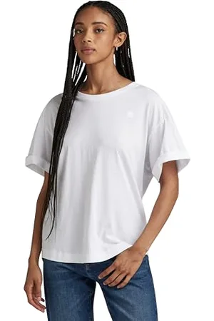 G-Star RAW Damen Rolled Up Sleeve Boyfriend Top, , XXS