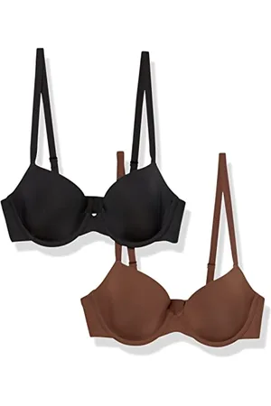 Amazon Damen Halbschalen Mikrofaser-BH Mit Verstellbaren Trägern - Auslauffarben, 2er-Pack, , 80C