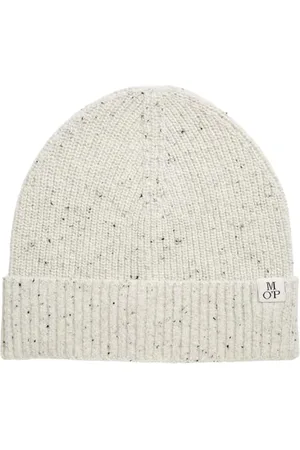 Marc O’ Polo Marc OߴPolo Herren Strickmütze aus Woll-Mix Beanie, Cremefarben (White Cotton), One Size
