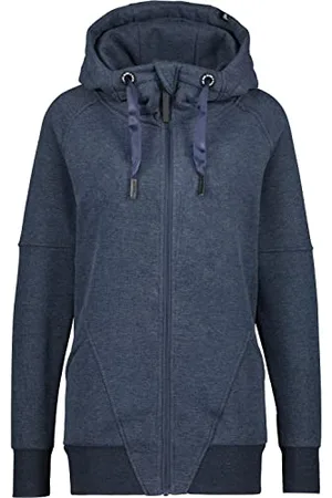 alife kickin ALIFE and Kickin MariaAK A Hooded Sweat Jacket – Damen Sweatjacke – Leichte Jacke mit Reißverschluss – Zipper Kapuzenjacke - Perfekt für Übergangszeiten XS