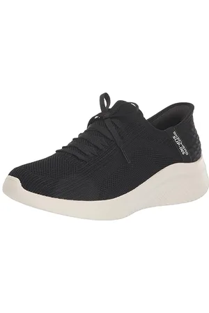 Skechers Damen Hands Free Ultra Flex 3.0 Brilliant Path Sneaker, Schwarz, 36.5 EU Weit