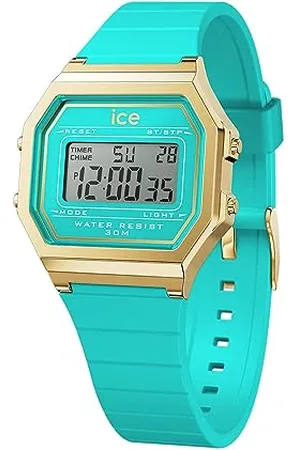 Ice-Watch ICE digit retro Blue curacao - Blaue Damenuhr mit Plastikarmband - 022055 (Small)